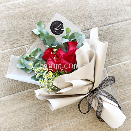 Rose Hand Bouquet Bunga Mawar Bunga Tangan Fresh Flower Delivery Kuala Lumpur Malaysia