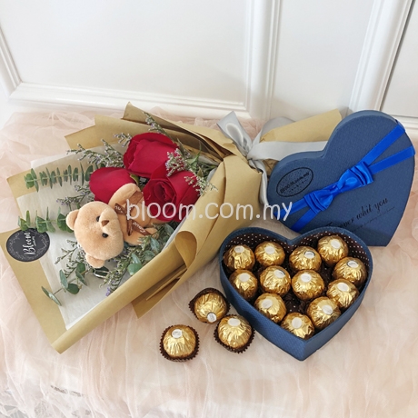 Flower and Chocolate Box Gifts - Florist in KL