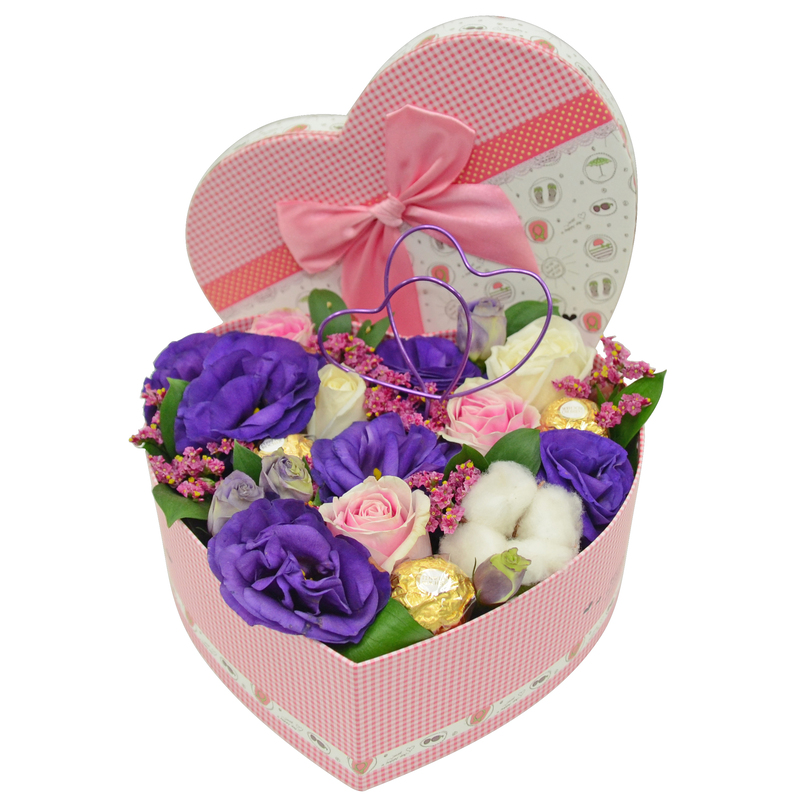 Sweetheart Love-Shape Flower Box